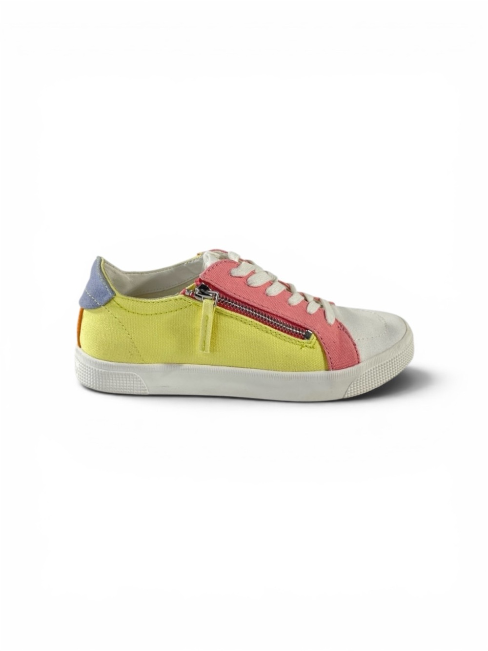 Dolce Vita Womens Zaire Comfort Sneakers Sherbert Pink Yellow size 7 NWOB